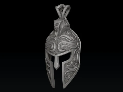 Helmet Pendant V3 3D print model 3D Print Model