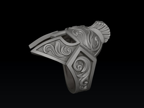 Helmet Ring v3 3D print model Modèles 3D en vedette
