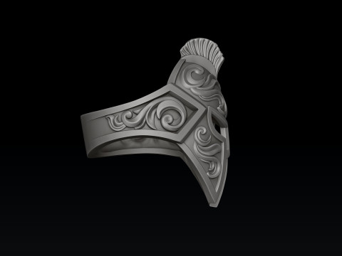 Helmet Pendant Ring V3 Collection 3D print model 3Dプリントモデル