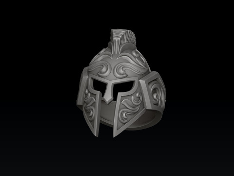 Helmet Pendant Ring V3 Collection 3D print model 3Dプリントモデル