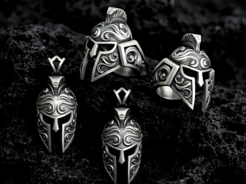 Anillo colgante para casco Colecci&oacute;n V3 Modelo de impresi&oacute;n 3D Modelo de impresión 3D