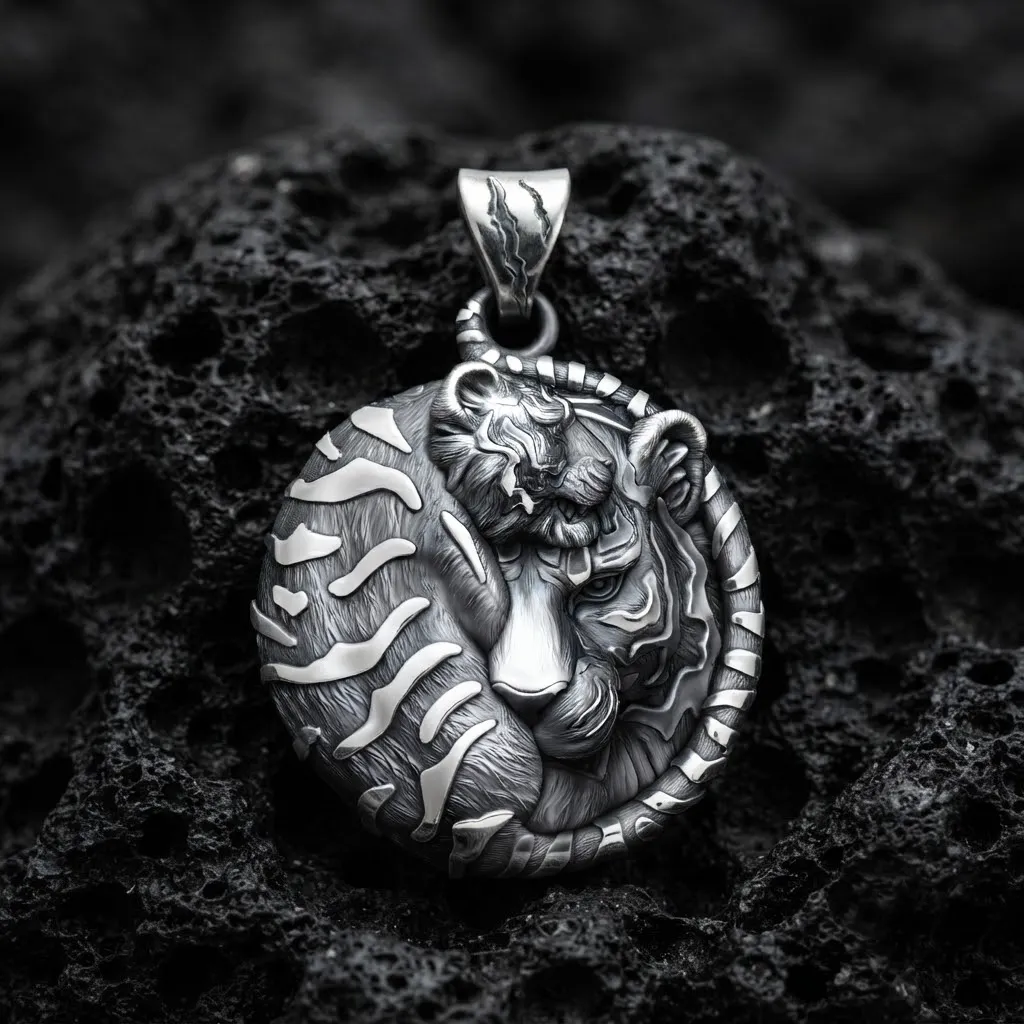 Tigers Pendant 3D print model 3D Print Model .c4d .max .obj .3ds .fbx .stl .blend 