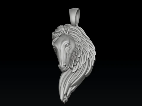 Pegasus Pendant 3D print model 3D Print Model