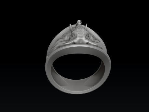 Elephant Ring N2 3D print model 3Dプリントモデル