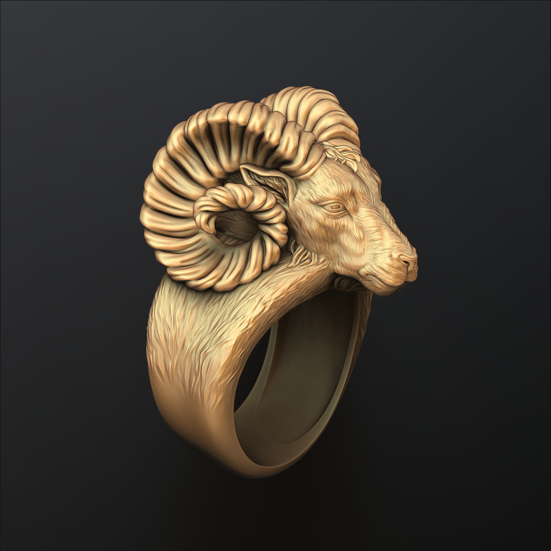 Aries Ring 3D print model Modèles 3D en vedette .c4d .max .obj .3ds .fbx .stl .blend 