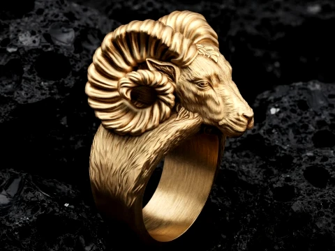 Ram Ring 3D-printmodel 3D printmodel