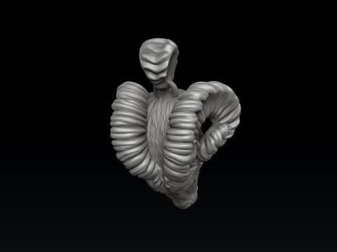 Aries Head Pendant 3D print model 3Dプリントモデル