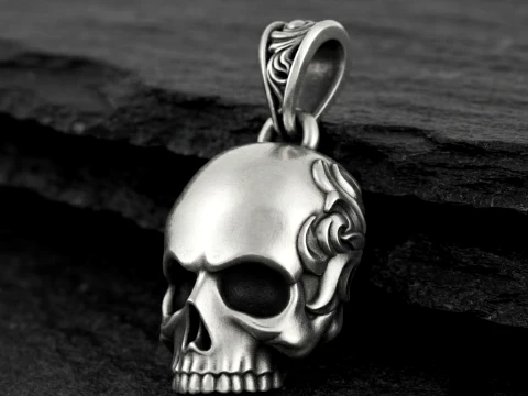 Colgante de calavera ornamental Modelo de impresi&oacute;n 3D Modelo de impresión 3D