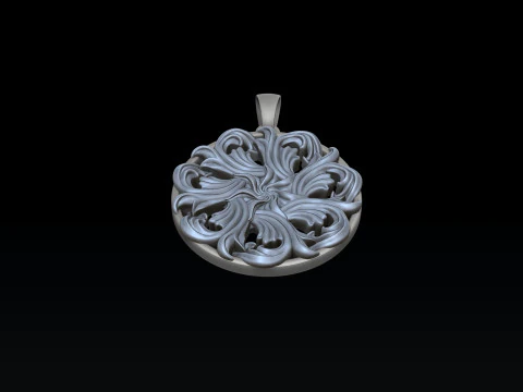 S&uuml;s Detaylı Kolye Ucu 3D baskı modeli 3D Baskı Modeli