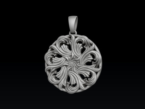 Ornamental Ring and Pendant Collection Set Pack 3D print models 3D प्रिंट मॉडल