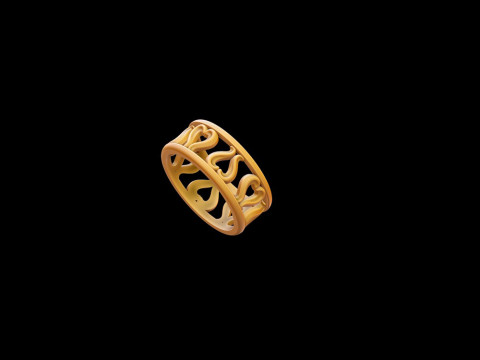 Free Ornament Ring 3D print model Model do druku 3D