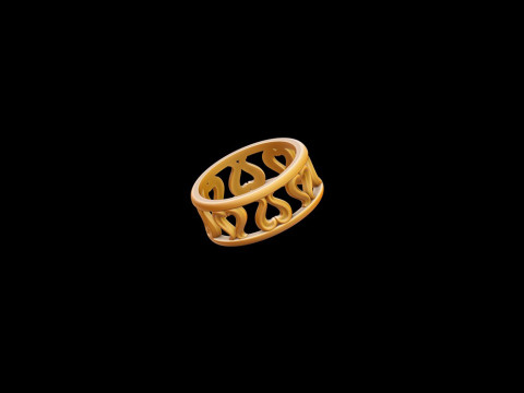Free Ornament Ring 3D print model Model do druku 3D