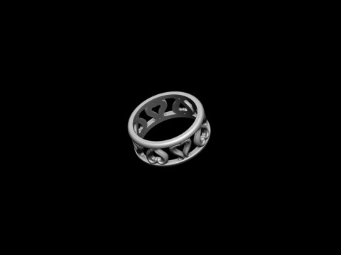 Free Ornament Ring 3D print model Model do druku 3D