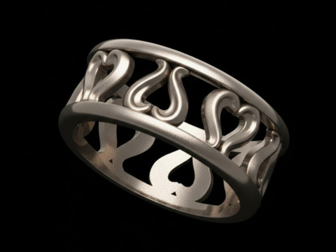 Bezpłatna kolekcja wisiork&oacute;w z ozdobną pierścionkiem Bezpłatne modele do druku 3D Model do druku 3D