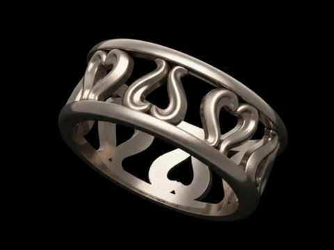 Free Ornament Ring Pendant Collection Free 3D print models 3D Print Model