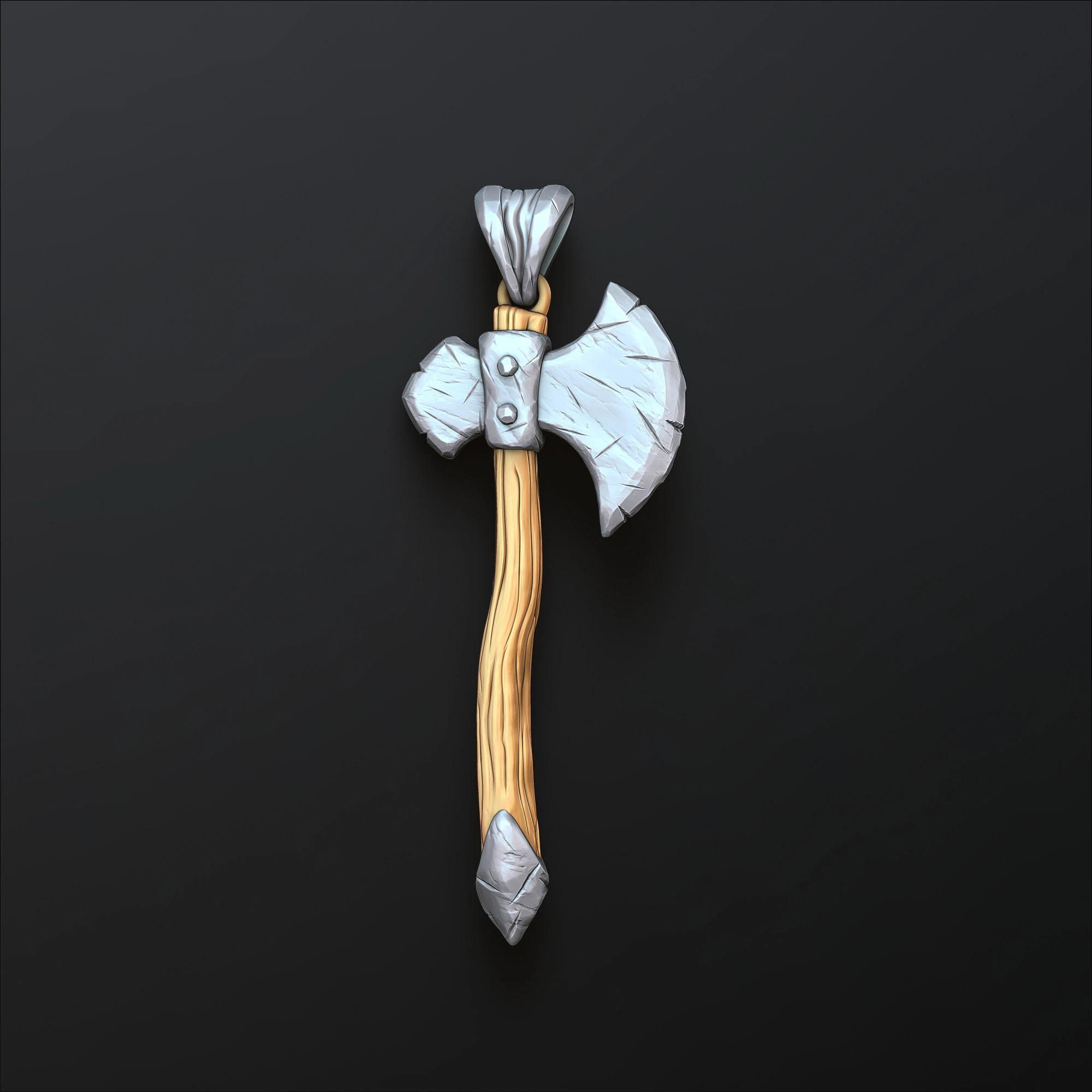 Axe Pendant 3D print model 3D Print Model .c4d .max .obj .3ds .fbx .stl .blend