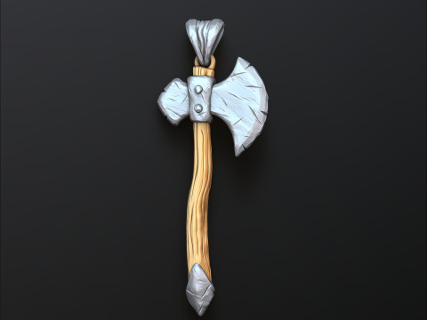 Axe Pendant 3D print model Model Cetak 3D