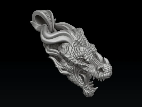 Dragon Pendant 3D print model 3D Print Model