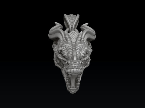 Dragon Pendant 3D print model Model Cetak 3D