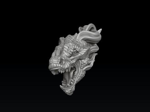 Dragon Pendant 3D print model Model Cetak 3D