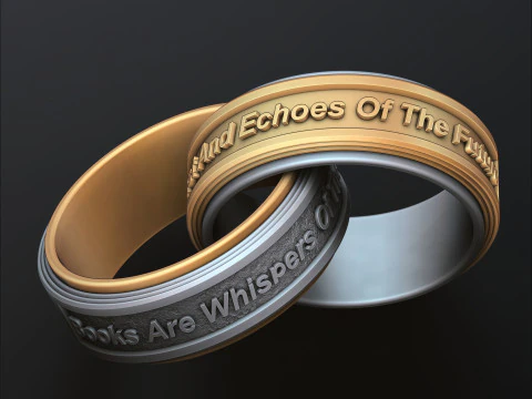 3D друк моделі Book Ring 3D Принт Модель