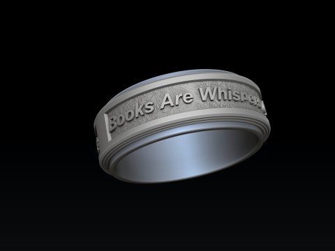 Book Ring 3D print model Modèles 3D en vedette