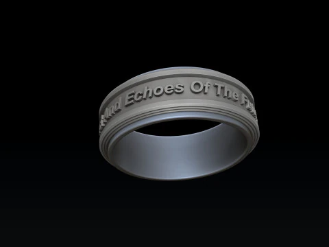 Modello di stampa 3D della collezione Book Ciondolo Anello Modello di stampa 3D