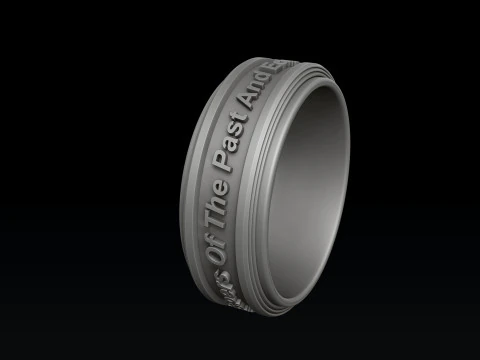 Modello di stampa 3D della collezione Book Ciondolo Anello Modello di stampa 3D