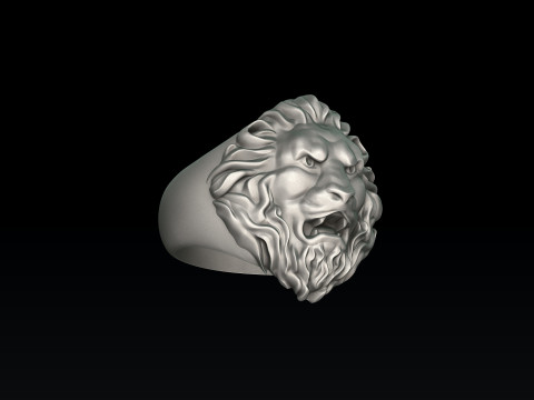 Free Lion Ring Pendant Collection Free 3D print model 3D Принт Модель