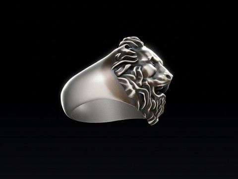 Free Lion Ring Pendant Collection Free 3D print model 3D Print Model