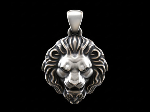 Free Lion Ring Pendant Collection Free 3D print model 3D Print Model