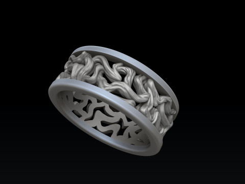 Tree Branches Ring 3D print model Modèles 3D en vedette