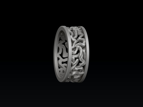 Tree Branches Ring 3D print model Modèles 3D en vedette