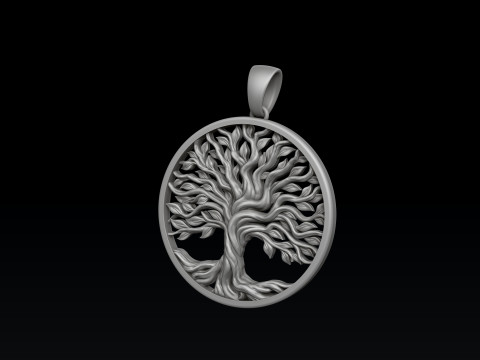 Tree Branches Pendant 3D print model 3D Принт Модель