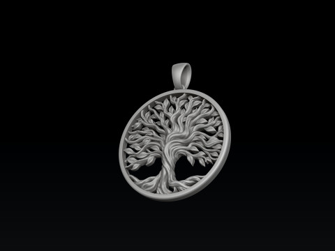Tree Branches Pendant 3D print model 3D Принт Модель
