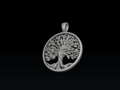 Tree Branches Pendant 3D print model 3D Print Model