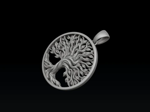 Tree Branches Pendant 3D print model 3D Print Model
