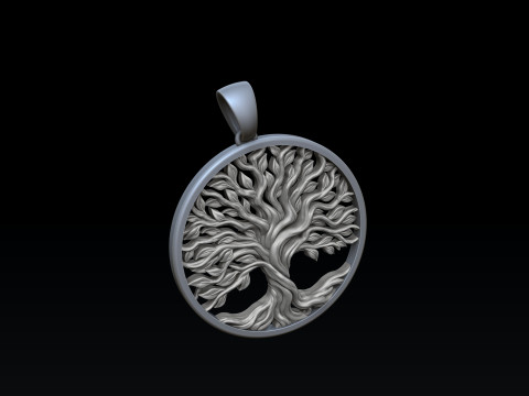Tree Branches Pendant Ring Collection 3D print model 3D 프린트 모델