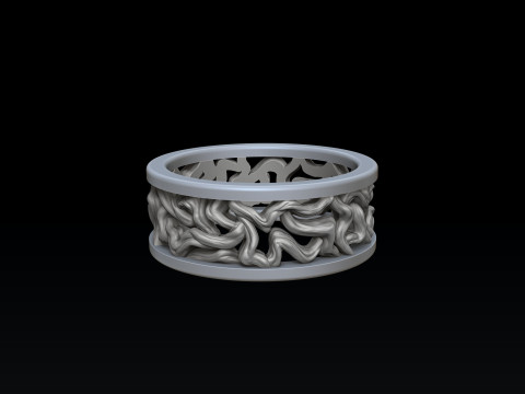 Tree Branches Pendant Ring Collection 3D print model 3D 프린트 모델