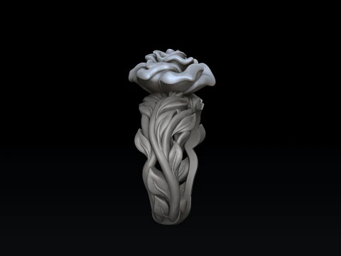 Modello di stampa 3D Rose Ring v2 Modello di stampa 3D