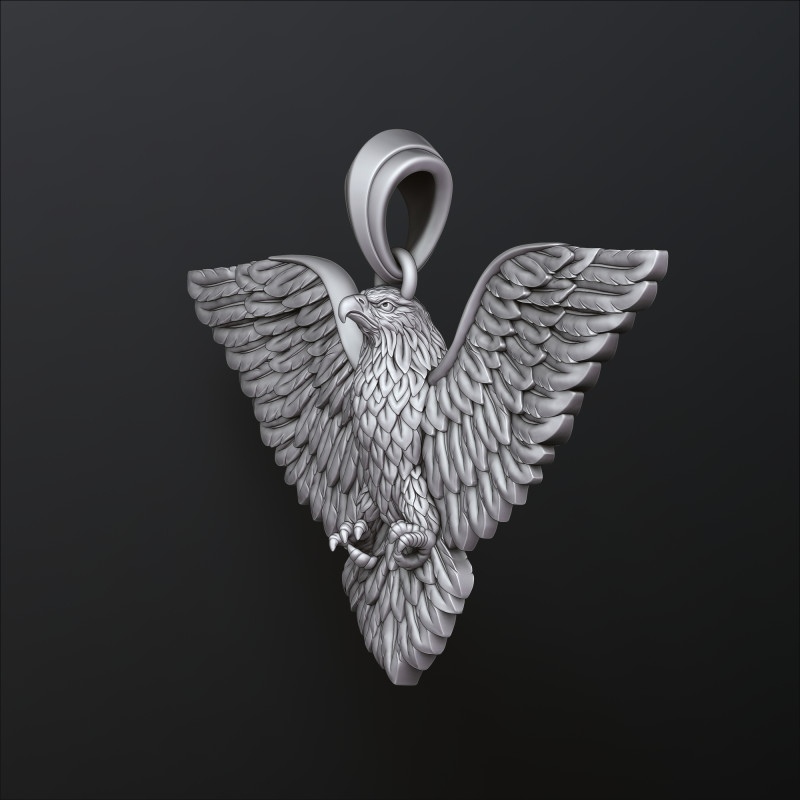 Eagle Pendant 3d 3D print model Modello di stampa 3D .c4d .max .obj .3ds .fbx .stl .blend