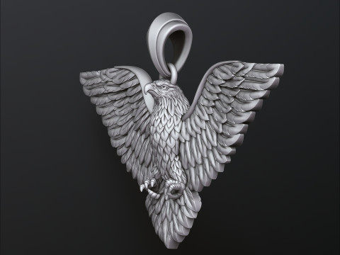 Eagle Pendant 3d 3D print model 3D Print Model