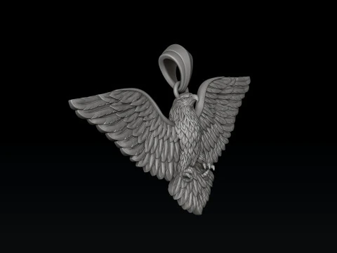 Eagle Pendant 3d 3D print model 3D Print Model