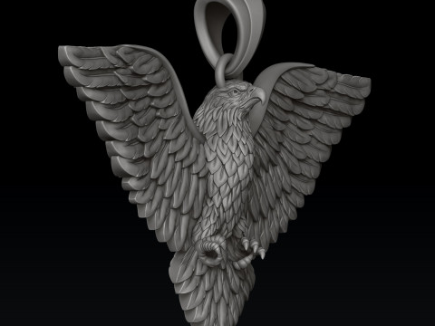 Eagle Pendant 3d 3D print model Modello di stampa 3D