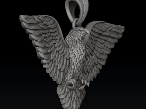 Eagle Pendant 3d 3D print model 3D Print Model