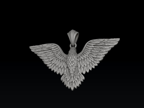 Eagle Pendant 3d 3D print model Modello di stampa 3D