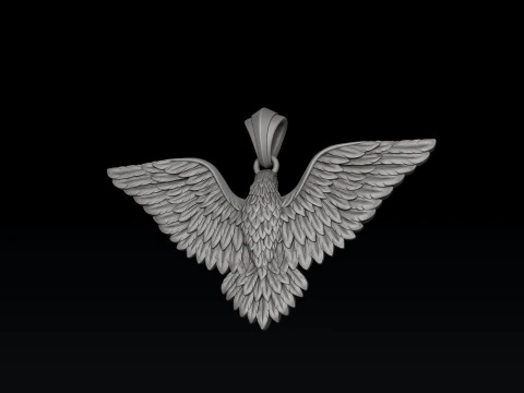Eagle Pendant 3d 3D print model 3D Print Model