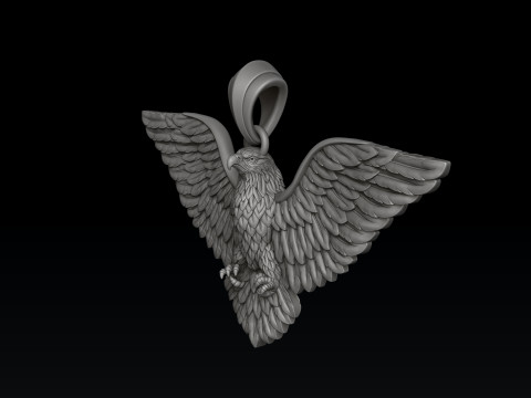 Eagle Pendant 3d 3D print model Modello di stampa 3D