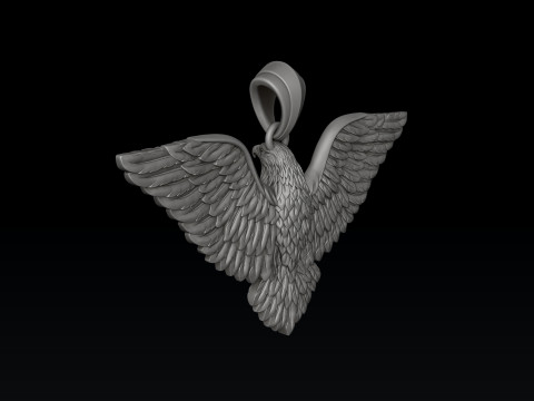 Eagle Pendant 3d 3D print model Modello di stampa 3D