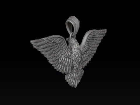 Eagle Pendant 3d 3D print model 3D Print Model